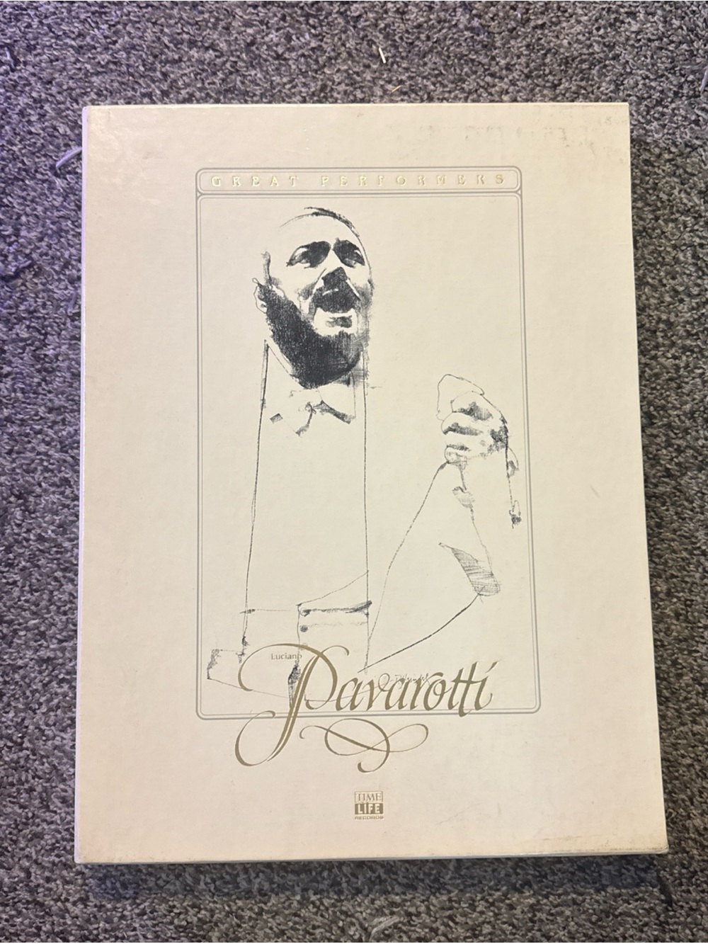 Luciano Pavarotti Great Performers Time Life Music 3 Cassettes + Booklet